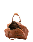 Borsa da viaggio unisex in vera pelle 100% cotone 4311-MIELE Alessia Firenze