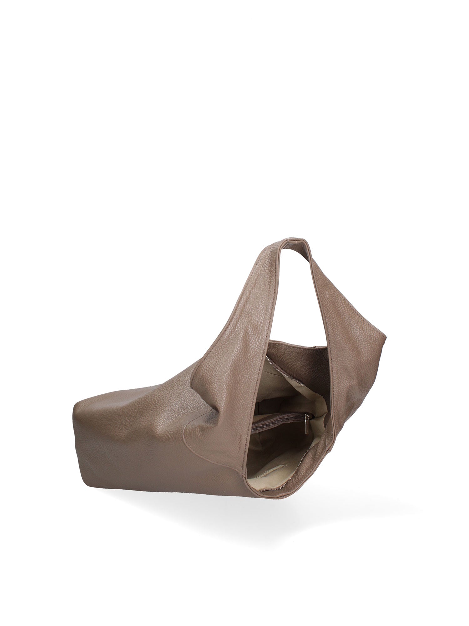 Aria Borsa a mano da donna 100% pelle 07029-D40 TAUPE Chiara Ferretti