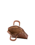 Borsa a mano unisex in vera pelle Made in Italy 4410-MARRONE Alessia Firenze