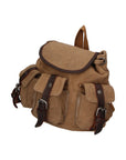 Micaela ZG3006-FANGO TAUPE Zaino unisex in canvas e vera pelle Chiara Ferretti