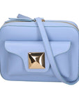 Ilenia Borsa a tracolla da donna 100% pelle 06013-L220 AZZURRO Chiara Ferretti