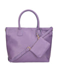 Sylvie Unisex-Handtasche aus echtem Leder, hergestellt in Italien, 34 x 30 x 9 cm