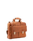 Borsa a mano unisex in vera pelle Made in Italy 4575-MIELE Alessia Firenze