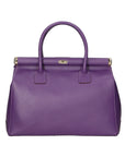 Aleria Borsa a mano da donna Vera pelle 8005-D45 VIOLA Chiara Ferretti