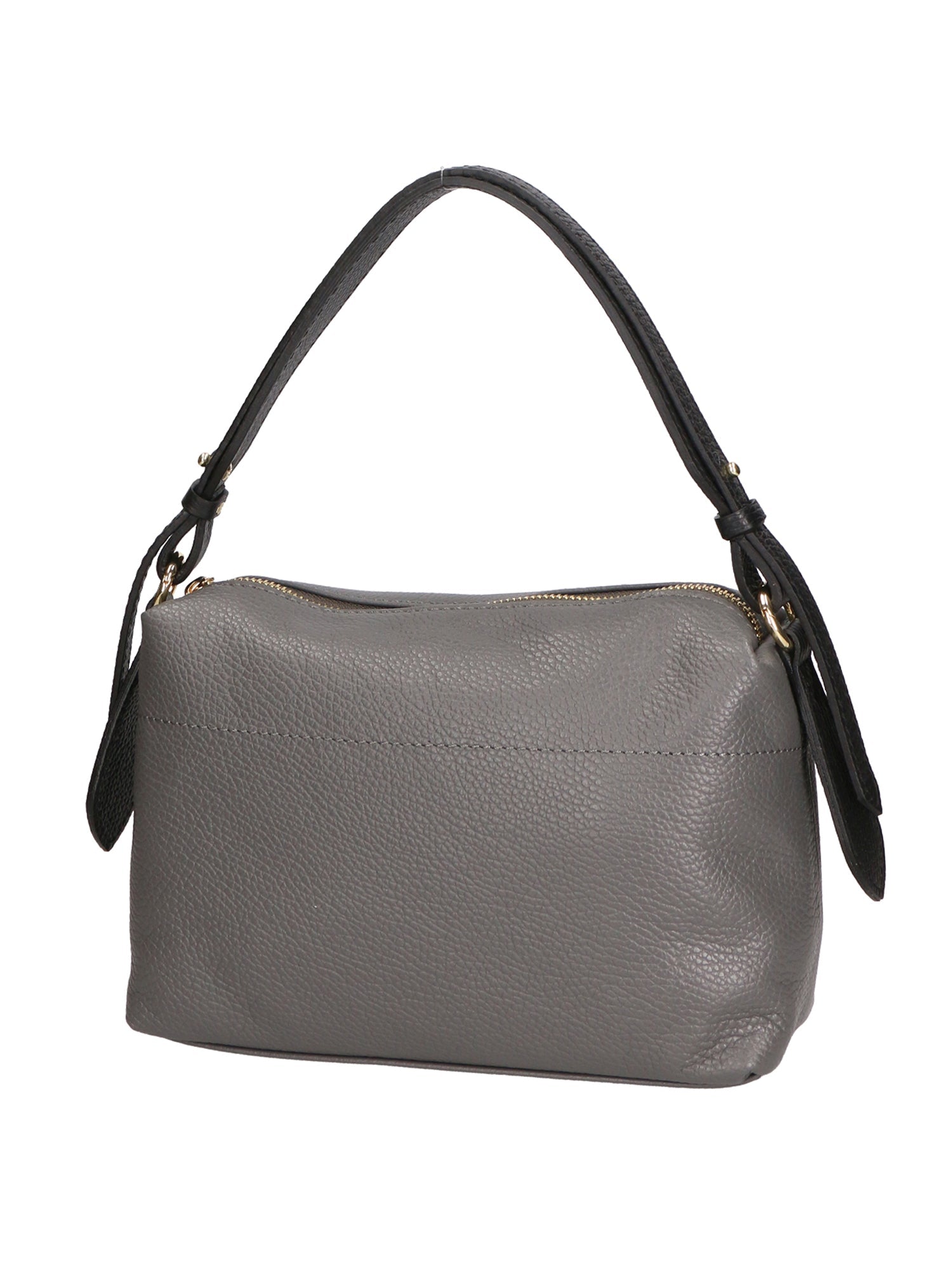 Vivienne Borsa a spalla da donna Vera pelle 06674-D27 CENERE + D28 NERO Chiara Ferretti