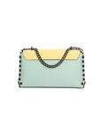 Vera pelle 8641-MARINA+GIALLO Borsa a tracolla da donna Evanthe Pro Chiara Ferretti