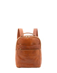 Zaino unisex in vera pelle Made in Italy 100% cotone 4048-MIELE Alessia Firenze