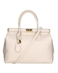 Aleria Borsa a mano da donna Vera pelle 8005-D37 LATTE Chiara Ferretti