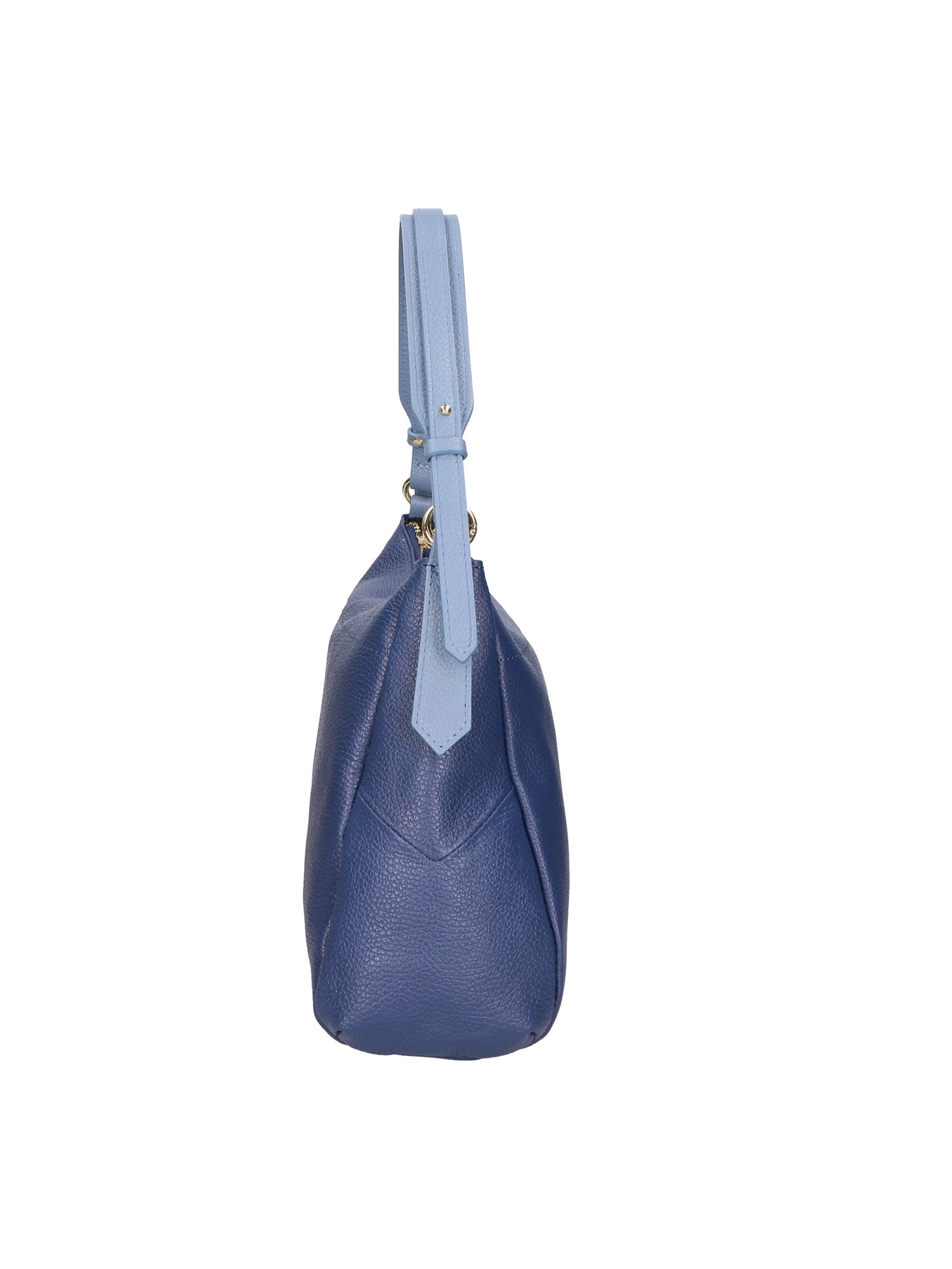 Vladimira Borsa a spalla da donna Vera pelle 06675-D24 BLU + D41 C.ZUCC. Chiara Ferretti