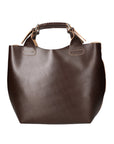 Ester Borsa a mano da donna 100% pelle 9007-T.MORO Chiara Ferretti