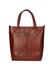 Flaminia Borsa a mano da donna Vera pelle 9115-MARRONE BROWN Chiara Ferretti