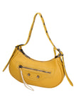 Galatea Borsa a spalla da donna Vera pelle 05708-D04 GIALLO YELLOW Chiara Ferretti