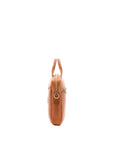 Borsa a mano unisex in vera pelle Made in Italy 4317-MIELE Alessia Firenze