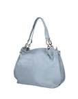 Ereba Borsa a mano da donna Made in Italy 100% pelle 3305-S92 CELESTE Chiara Ferretti