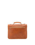 Borsa a mano unisex in vera pelle Made in Italy 4017-MIELE Alessia Firenze