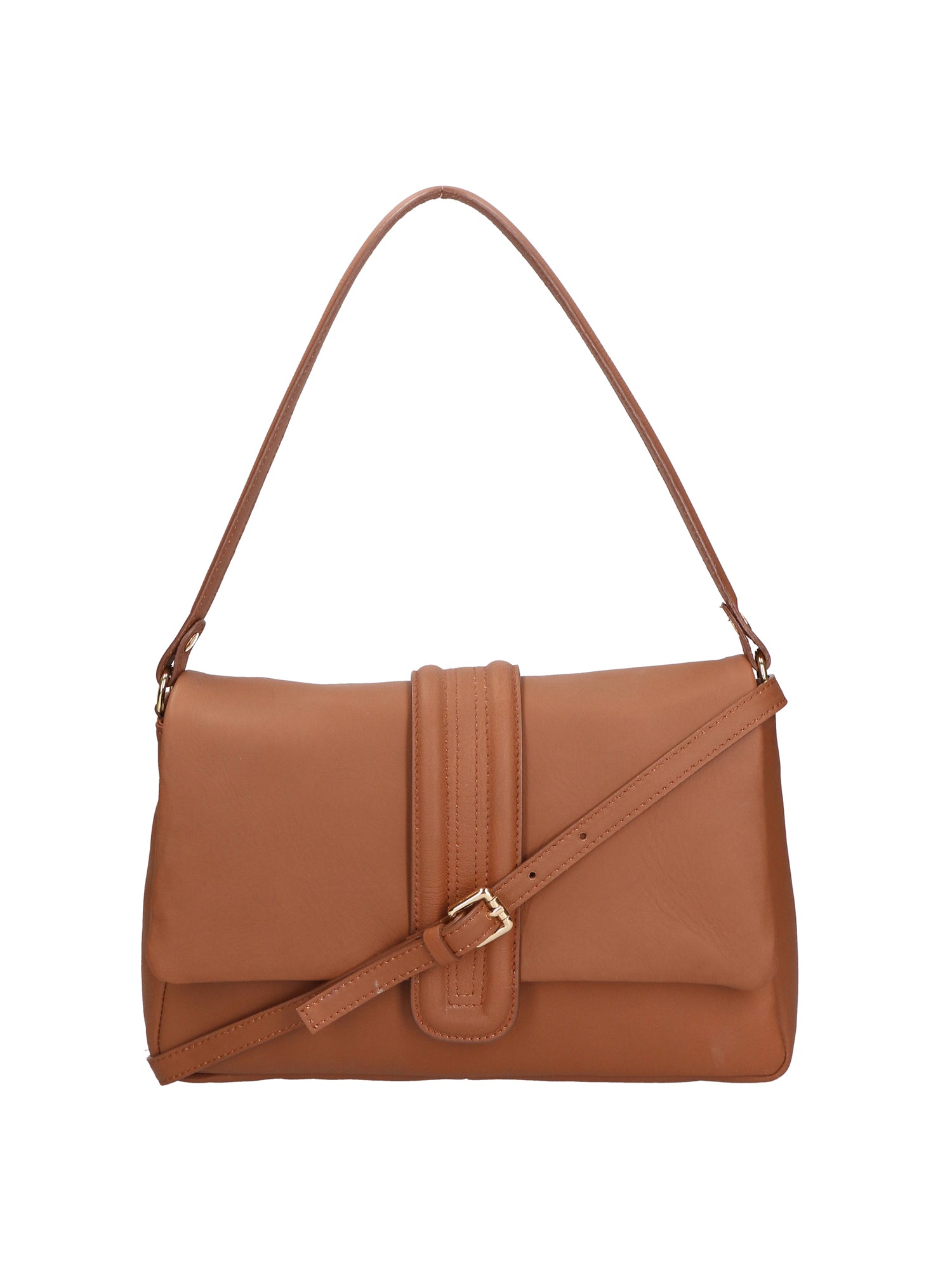 Jasmine Borsa a spalla da donna Vera pelle 06496-S17 CUOIO SCURO Chiara Ferretti