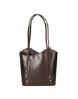 Fabiola Borsa a spalla da donna 100% pelle 9039-TMORO DARK BROWN Chiara Ferretti