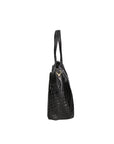Lorella Borsa a spalla da donna Vera pelle croco 06499-019 NERO Chiara Ferretti