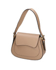 Giulia Borsa a spalla da donna Vera pelle 05958-L110 TAUPE CHIARO Chiara Ferretti