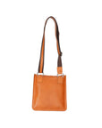 Flaviana Borsa a tracolla unisex Vera pelle 9117-CUOIO COGNAC Chiara Ferretti