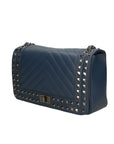 Bologna Borsa a spalla da donna Vera pelle 6590-BLU BLUE Chiara Ferretti