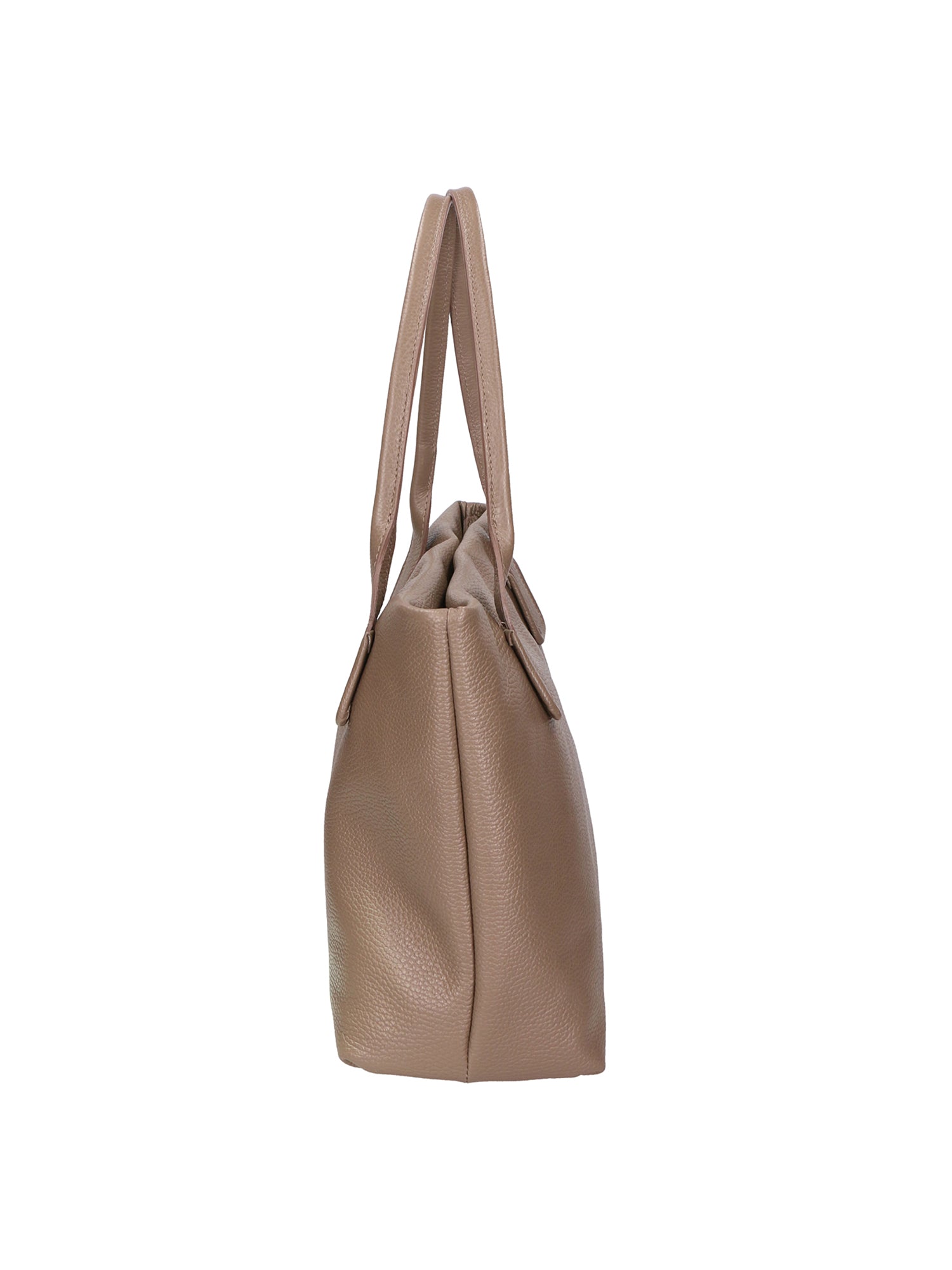 Lorena Borsa a spalla da donna Vera pelle 06506-D40 TAUPE Chiara Ferretti