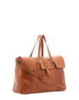 Borsa da viaggio unisex in vera pelle 100% cotone 4066-MIELE Alessia Firenze