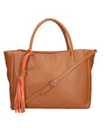 Rosalie Borsa a spalla da donna 100% pelle 06503-D17 CUOIO SCURO Chiara Ferretti