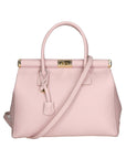 Eleonora Damenhandtasche aus echtem Leder, hergestellt in Italien, 26 x 35 x 16 cm
