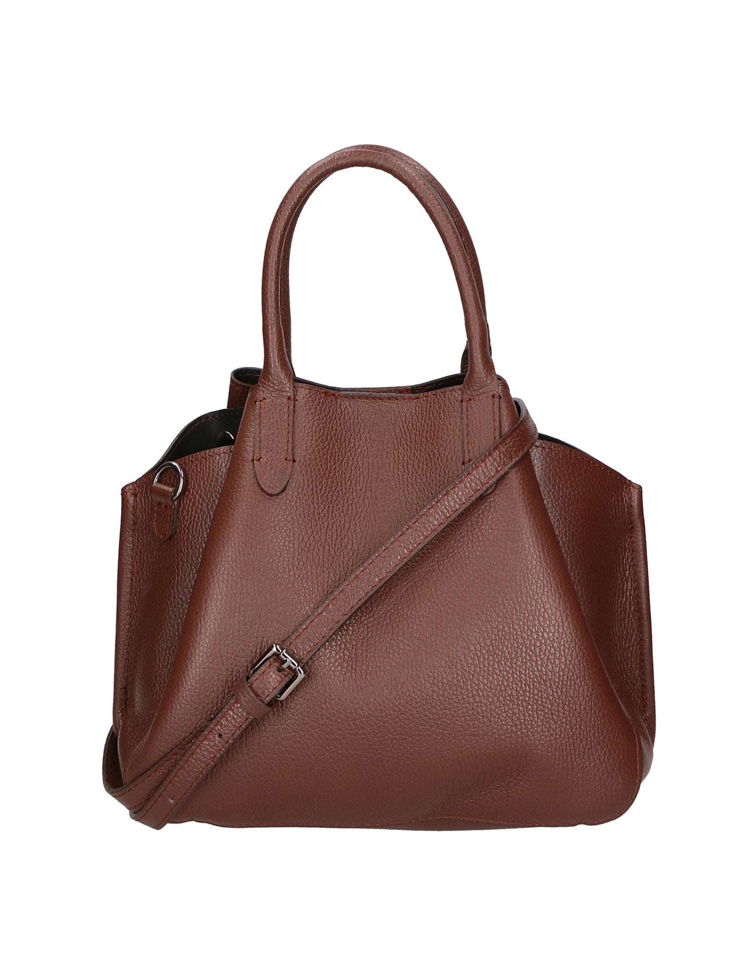 Vincenza Borsa a mano da donna Vera pelle 06898-D223 cioccolato Chiara Ferretti