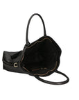 Wladimira Damen-Schultertasche aus echtem Leder, hergestellt in Italien, 43 x 33 x 9 cm