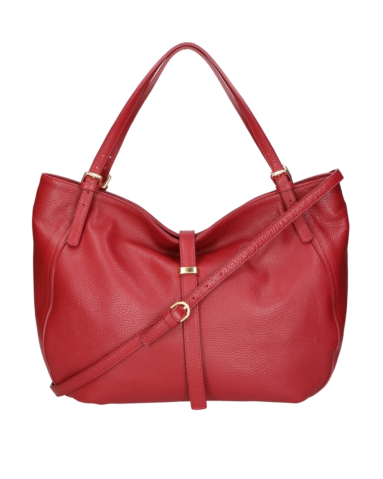 Sirma Borsa a mano da donna Vera pelle 06518-D10 ROSSO SCURO Chiara Ferretti