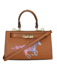 Noel Borsa a mano da donna Vera pelle 04265-D17 CUOIO SCURO DARK COGNAC Chiara Ferretti