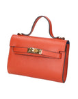 Uma Borsa a mano da donna Vera pelle 06525-D61 MATTONE(HP) Chiara Ferretti