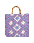 Luana Borsa a mano da donna Lana e vera pelle 04466-VIOLA Chiara Ferretti