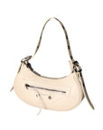 Galatea Borsa a spalla da donna Vera pelle 05708-D37 LATTE MILK Chiara Ferretti