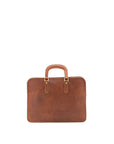 Borsa a mano unisex in vera pelle Made in Italy 4410-MARRONE Alessia Firenze