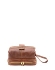 Pochette unisex in vera pelle Made in Italy 4424-MARRONE Alessia Firenze
