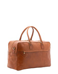 Borsa da viaggio unisex vera pelle 100% cotone 4562-MIELE Alessia Firenze