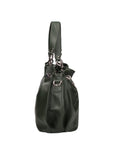 Ereba Borsa a mano da donna Made in Italy 100% pelle 3305-S14 VERDE SCURO Chiara Ferretti