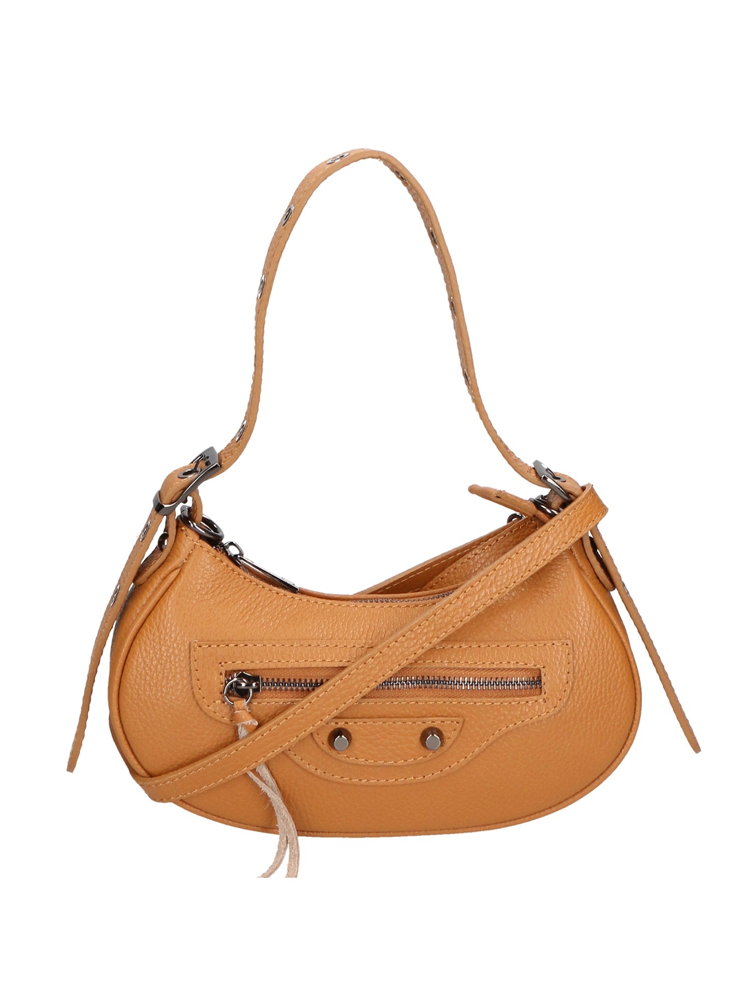 Galatea Borsa a spalla da donna Vera pelle 05708-D44 CUOIO COGNAC Chiara Ferretti