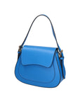 Giulia Borsa a spalla da donna Vera pelle 05958-L222 BLU ASTER Chiara Ferretti