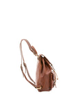 Zaino in vera pelle unisex Made in Italy 4030-MARRONE Alessia Firenze