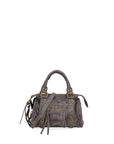 Erisia Borsa a spalla da donna Vera pelle 06091-042 GRIGIO SCURO Chiara Ferretti
