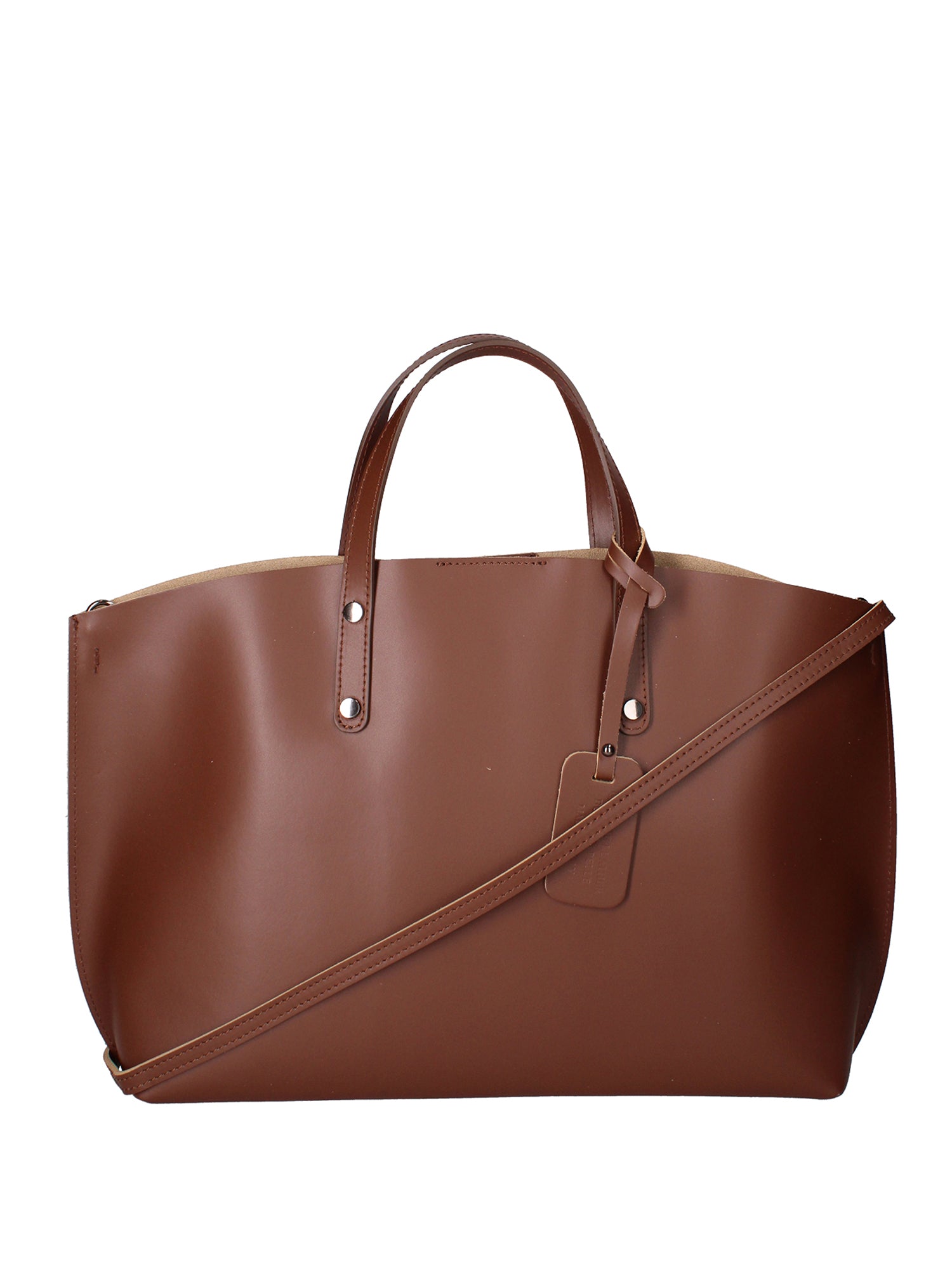 Lumena Borsa a mano da donna Vera pelle 2094-L131 MARRONE Chiara Ferretti