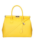 Aleria Borsa a mano da donna Vera pelle 8005-D04 GIALLO Chiara Ferretti