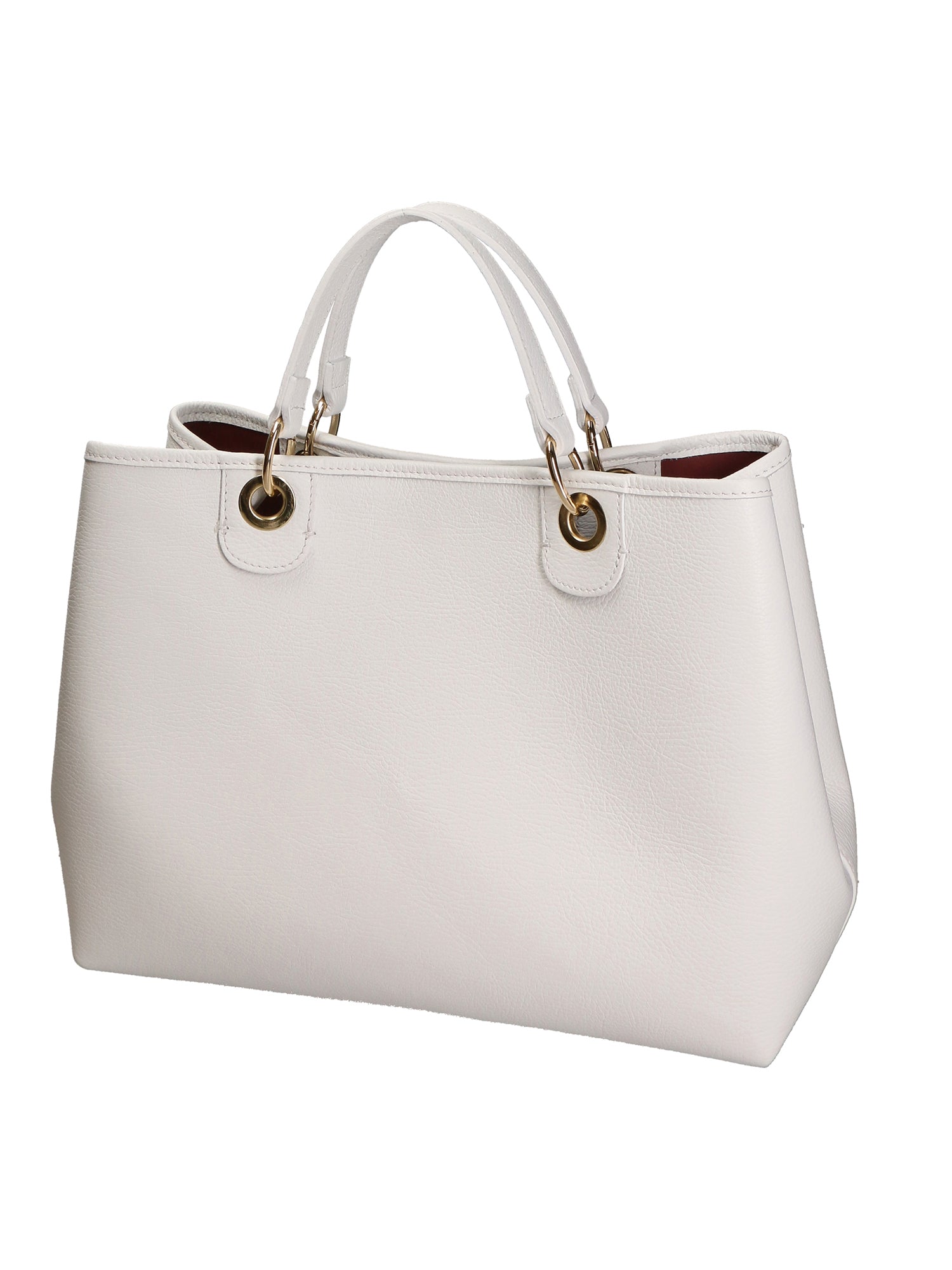 Azurite Borsa a mano da donna 100% pelle 06105-BIANCO WHITE Chiara Ferretti