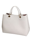 Azurite Borsa a mano da donna 100% pelle 06105-BIANCO WHITE Chiara Ferretti
