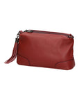 Lidia Borsa a mano da donna Vera pelle 06513-ROSSO SCURO Chiara Ferretti