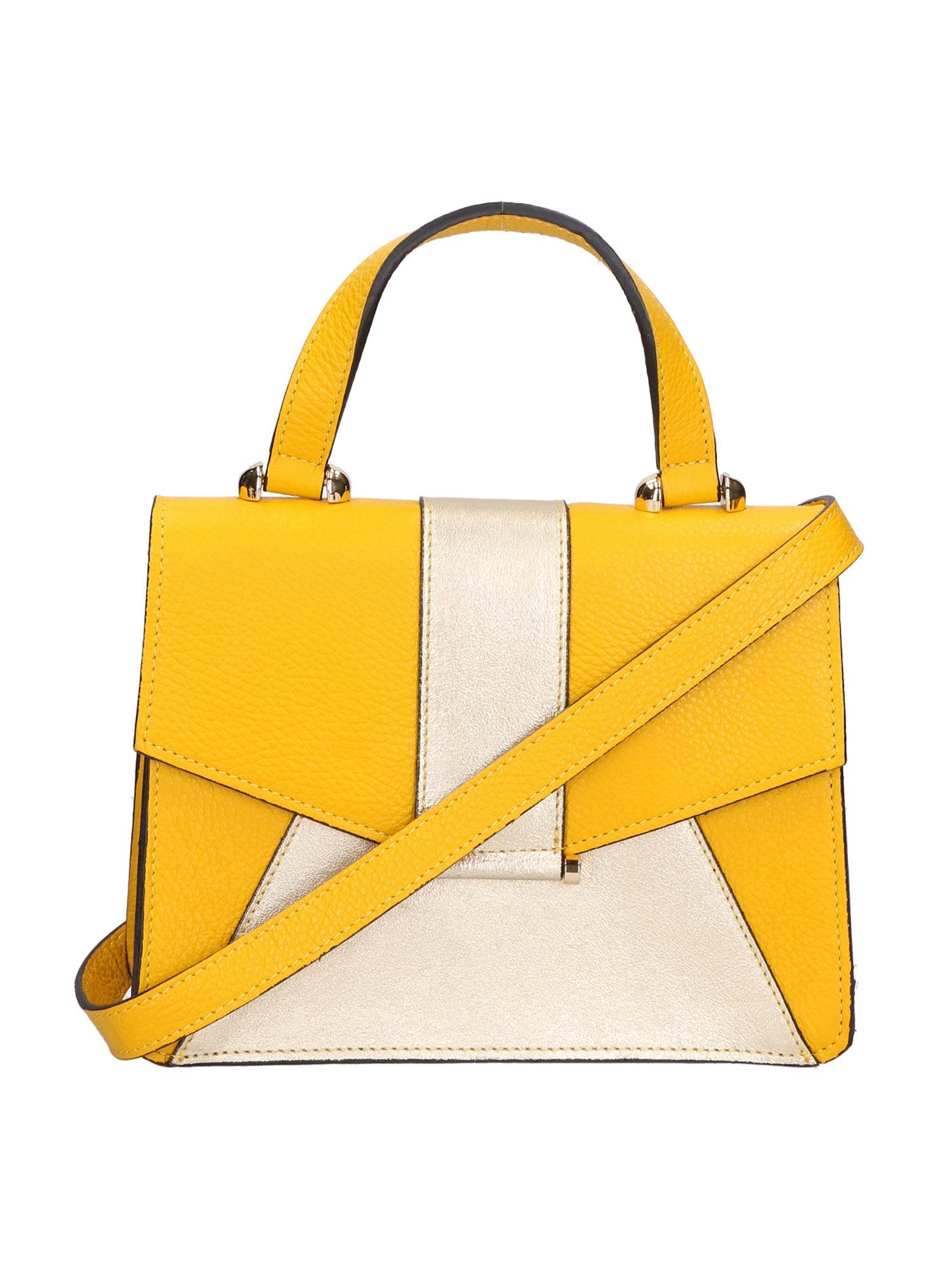 Nerina Borsa a mano da donna Vera pelle 191848-GIALLO+ORO Chiara Ferretti